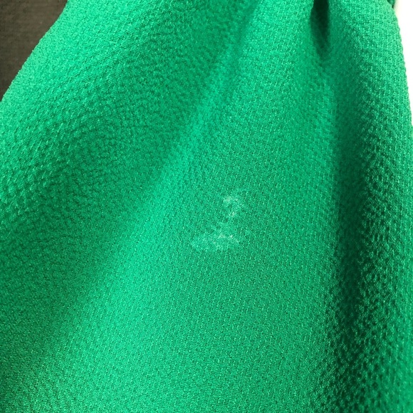 Green Cato Blouse with Puffed Sleeves size large - Picture 11 of 11